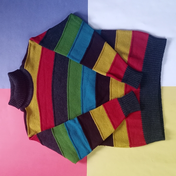 Paul Smith Other - Paul Smith Multi Color Wool Turtleneck Sweater